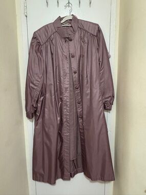 Vintage Long Mauve Trench Coat